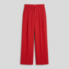 Mid-rise tailored trousers, flat lay