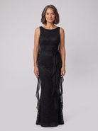 Backless lace evening gown with a mermaid silhouette, view 3