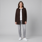 Relaxed-fit knit jacket with an open mesh texture, view 1