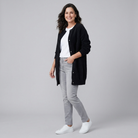 Knit jacket showing the mesh texture, view 3