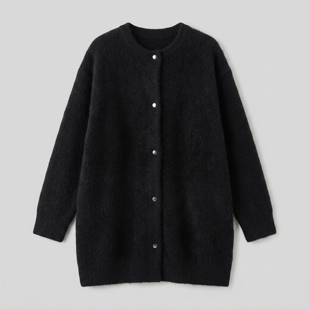 Open mesh knit jacket with long sleeves, view 5