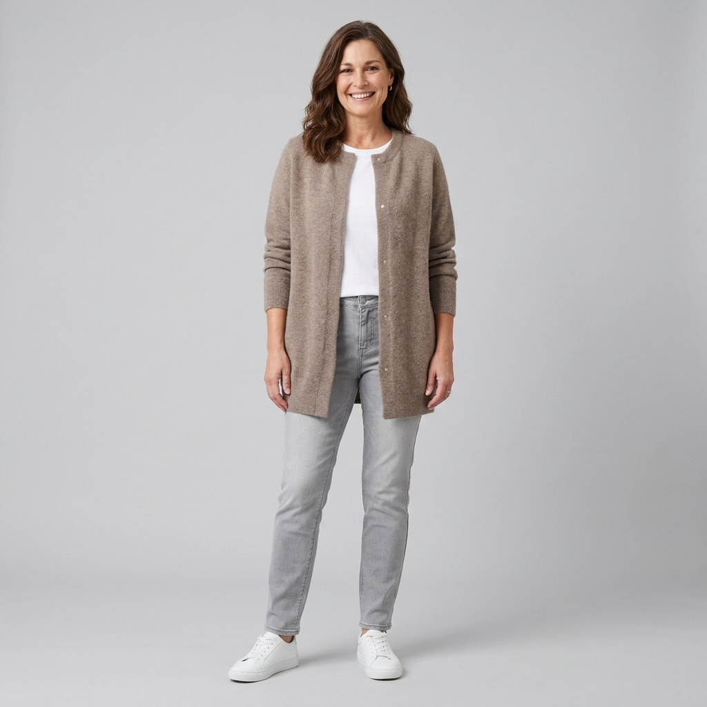Mesh-texture knit jacket, view 7