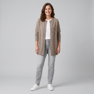 Mesh-texture knit jacket, view 7