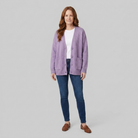 Soft V-neck knit cardigan with pockets, view 14