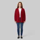 Soft cardigan with a V-neck, view 8