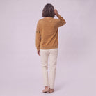 Sedona printed sweatshirt in caramel, back view