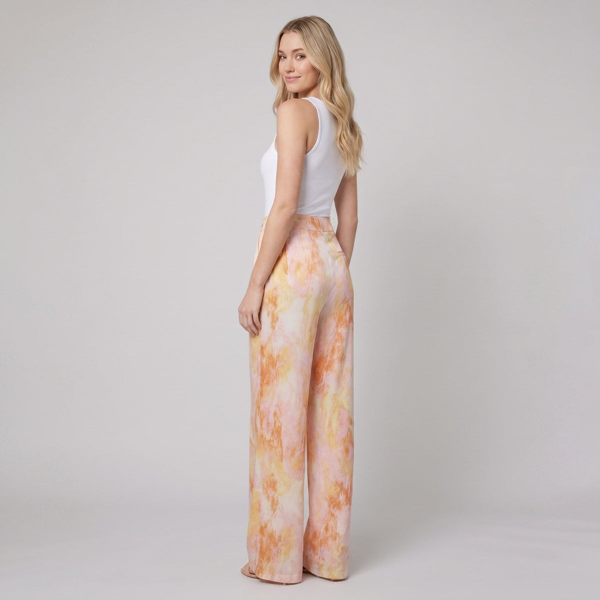 Marble print trousers, view 5
