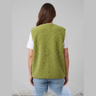 Oversized sherpa fleece gilet with an open front, view 4