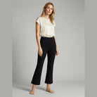 Cropped kick flare trousers, view 2