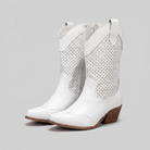 Mid-calf cowboy boots with a side zip, view 6