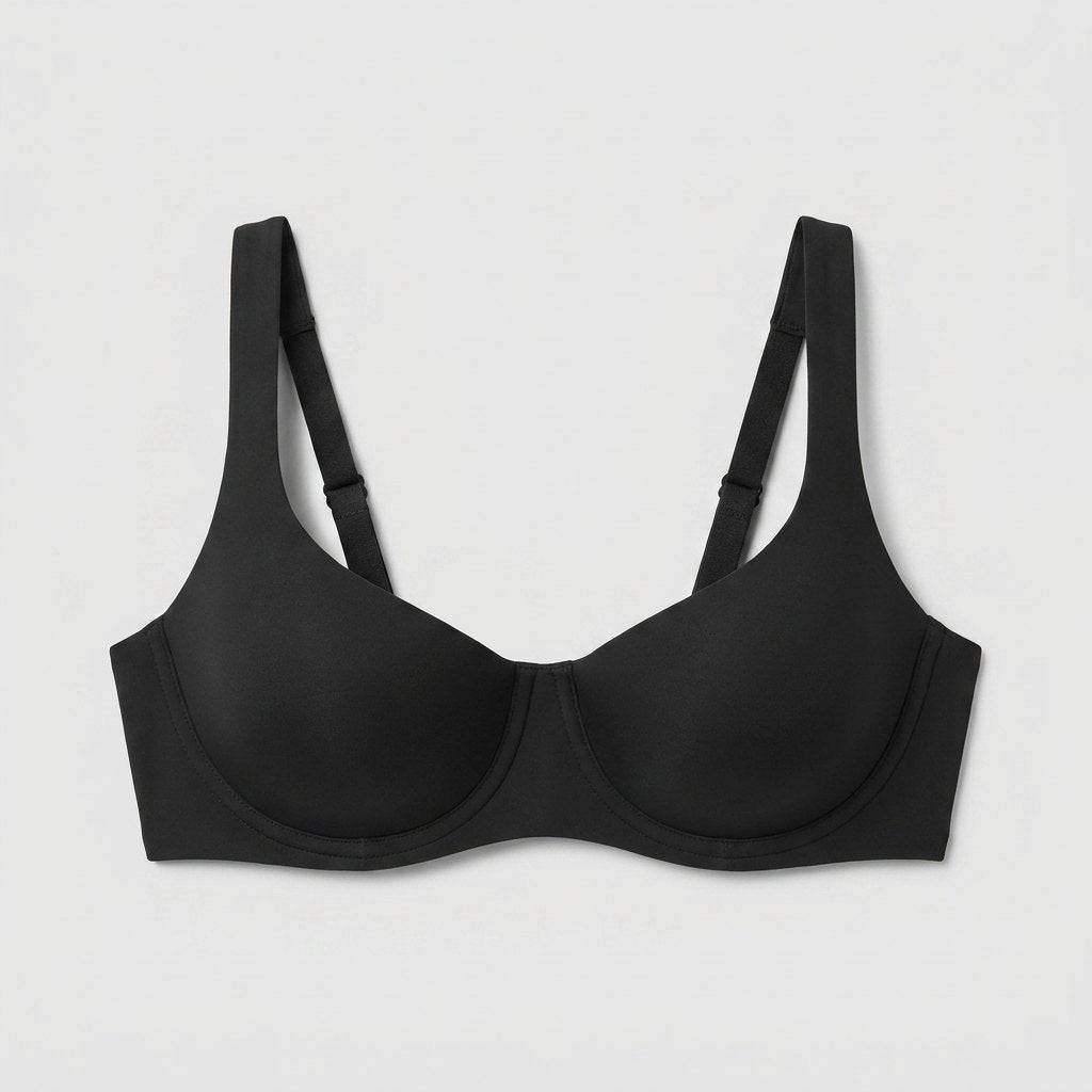 Seamless balconette bra with underwire, view 3
