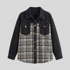 Denim jacket with a button front, view 4