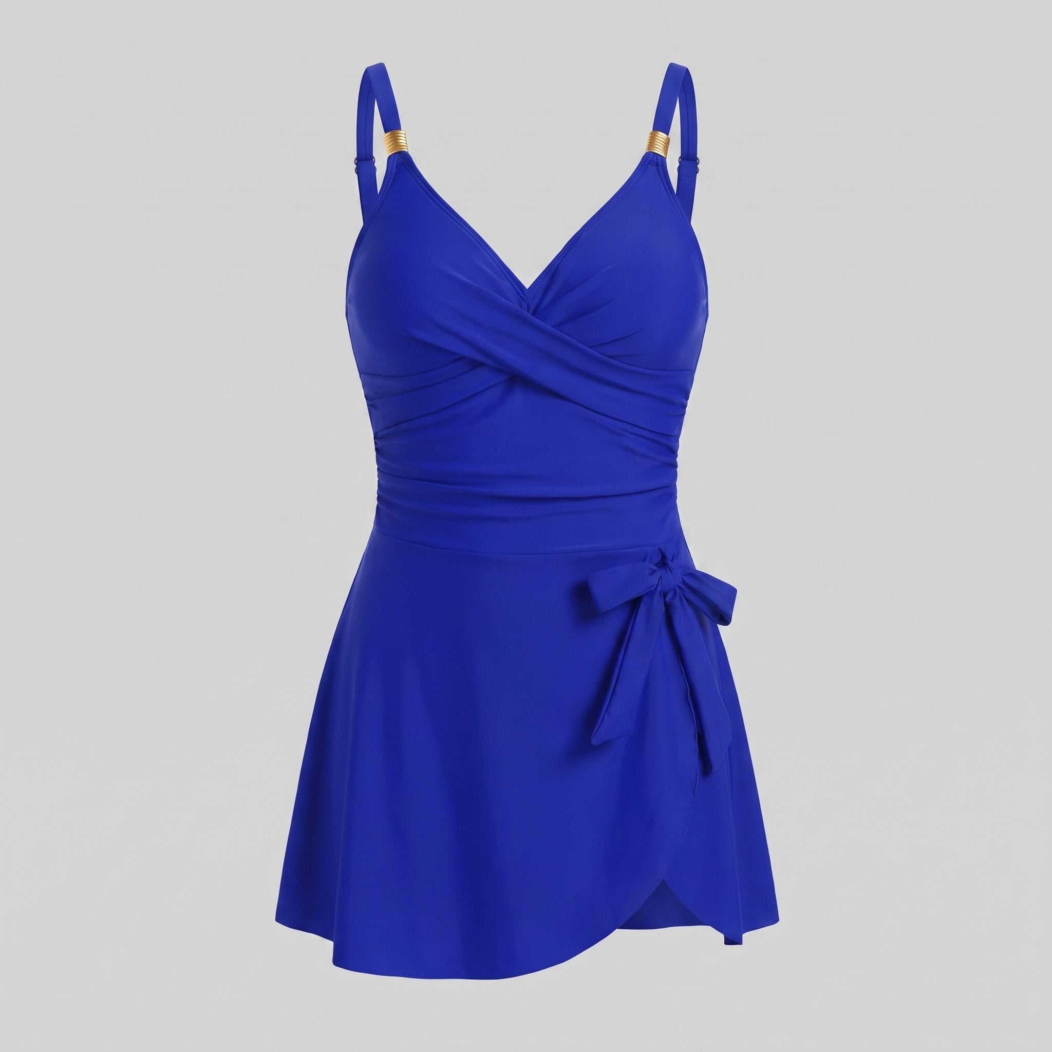 One-piece swimsuit with a tummy control panel, view 3