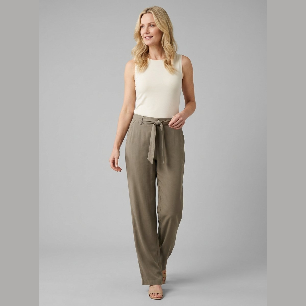 Lightweight straight-leg trousers, view 2