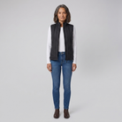 Lightweight sleeveless heated gilet with adjustable temperature settings, view 1